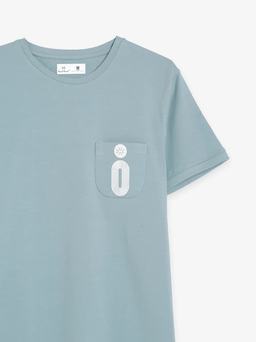 Kuch Kuch plain light blue t shirt