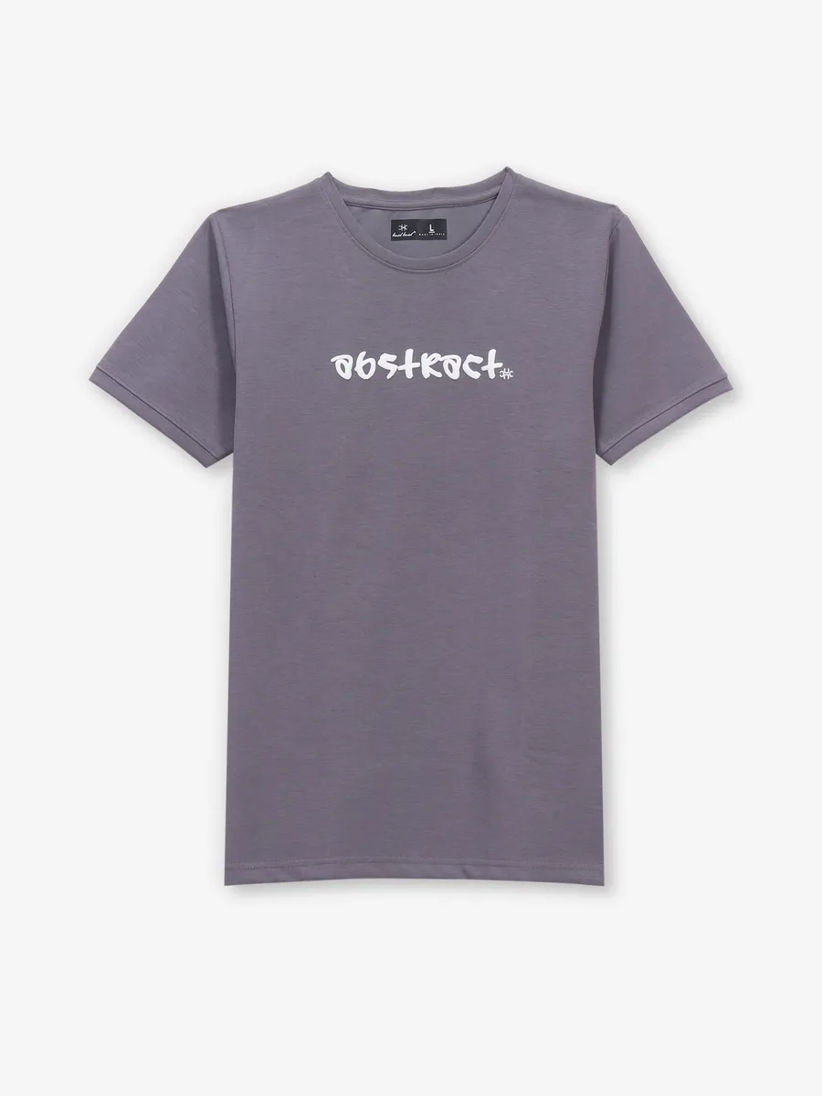 KUCH KUCH purple logo printed cotton t-shirt
