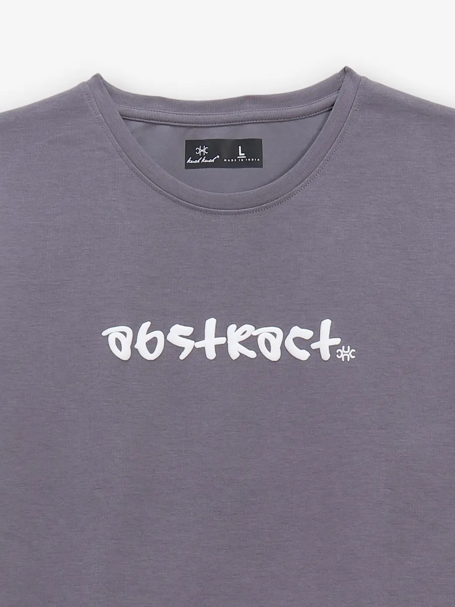 KUCH KUCH purple logo printed cotton t-shirt
