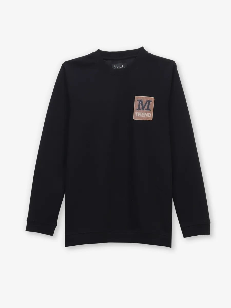 KUCH KUCH solid black logo cotton t-shirt