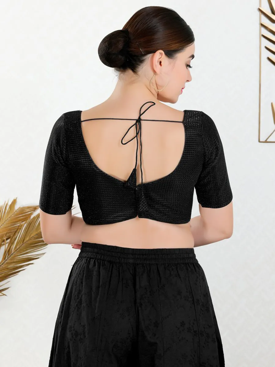 Latest black ready made blouse