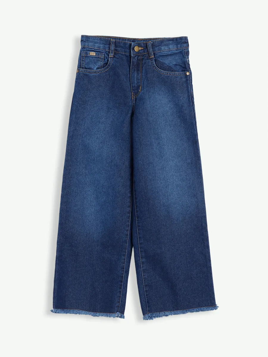 Leo n Babes indigo blue wide leg jeans