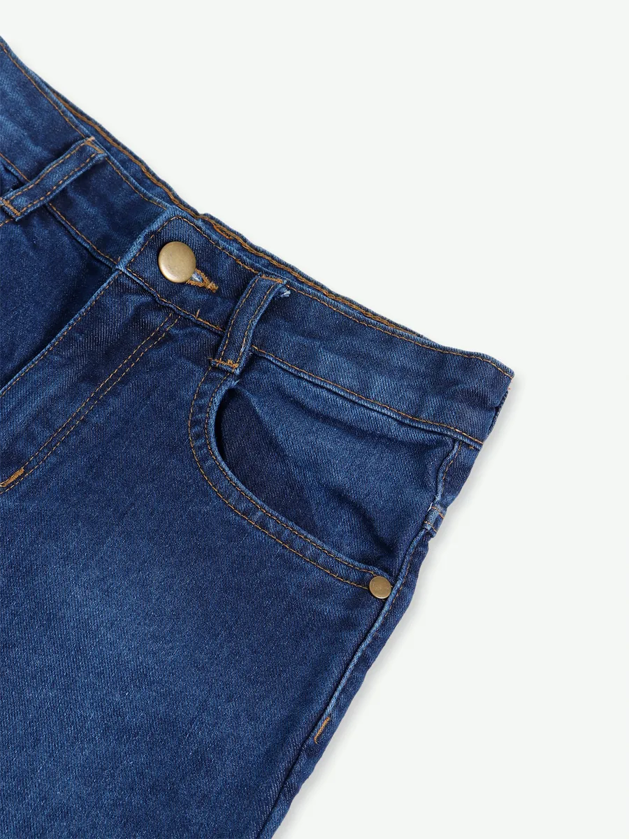 Leo n Babes indigo blue wide leg jeans