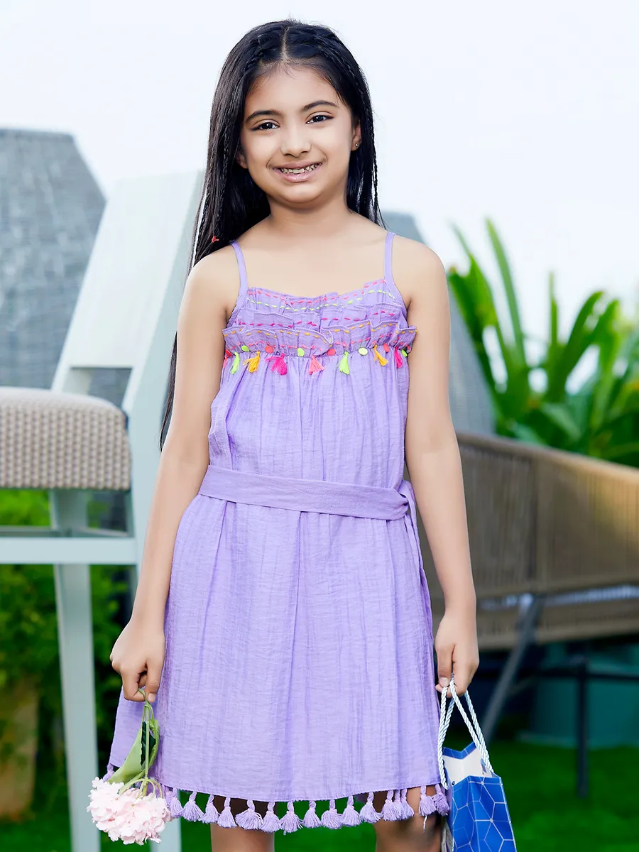 Leo n Babes lavender cotton frock