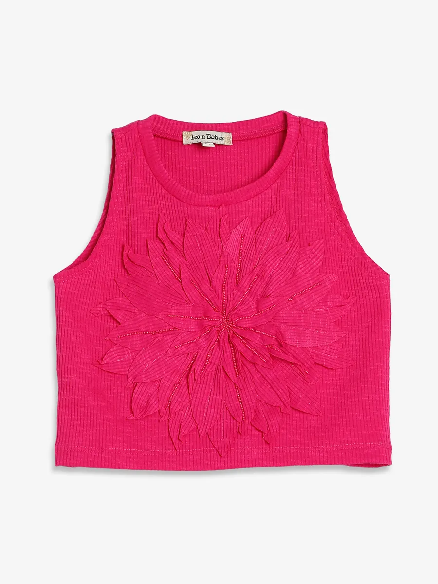 Leo n Babes magenta cotton top