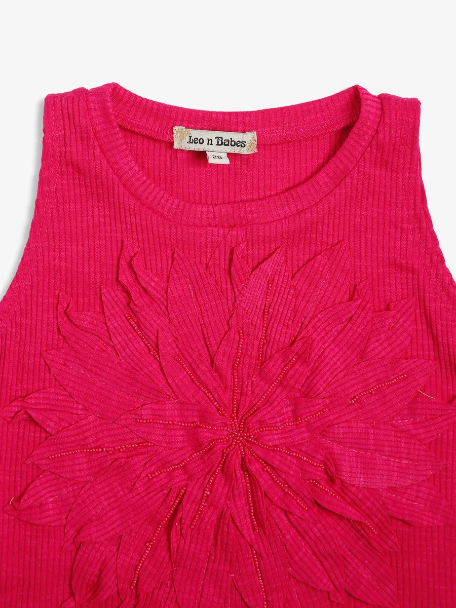 Leo n Babes magenta cotton top