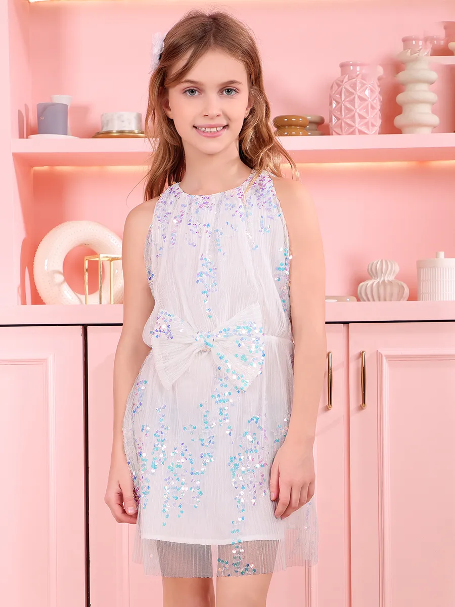 LEO N BABES white net dress