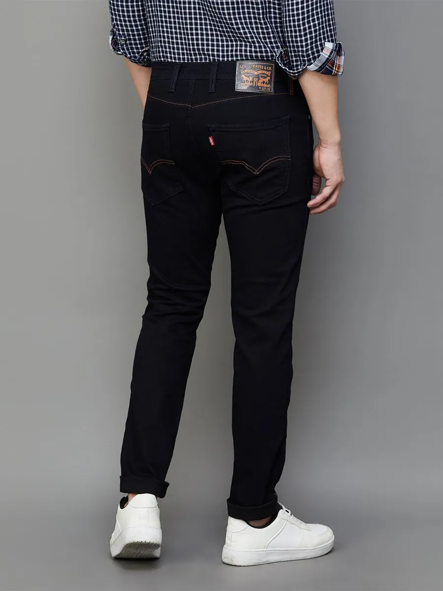 Levis black 512 slim taper fit jeans in solid