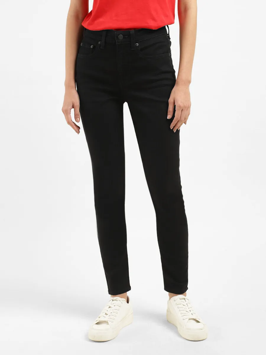 Levis black solid 721 high rise skinny