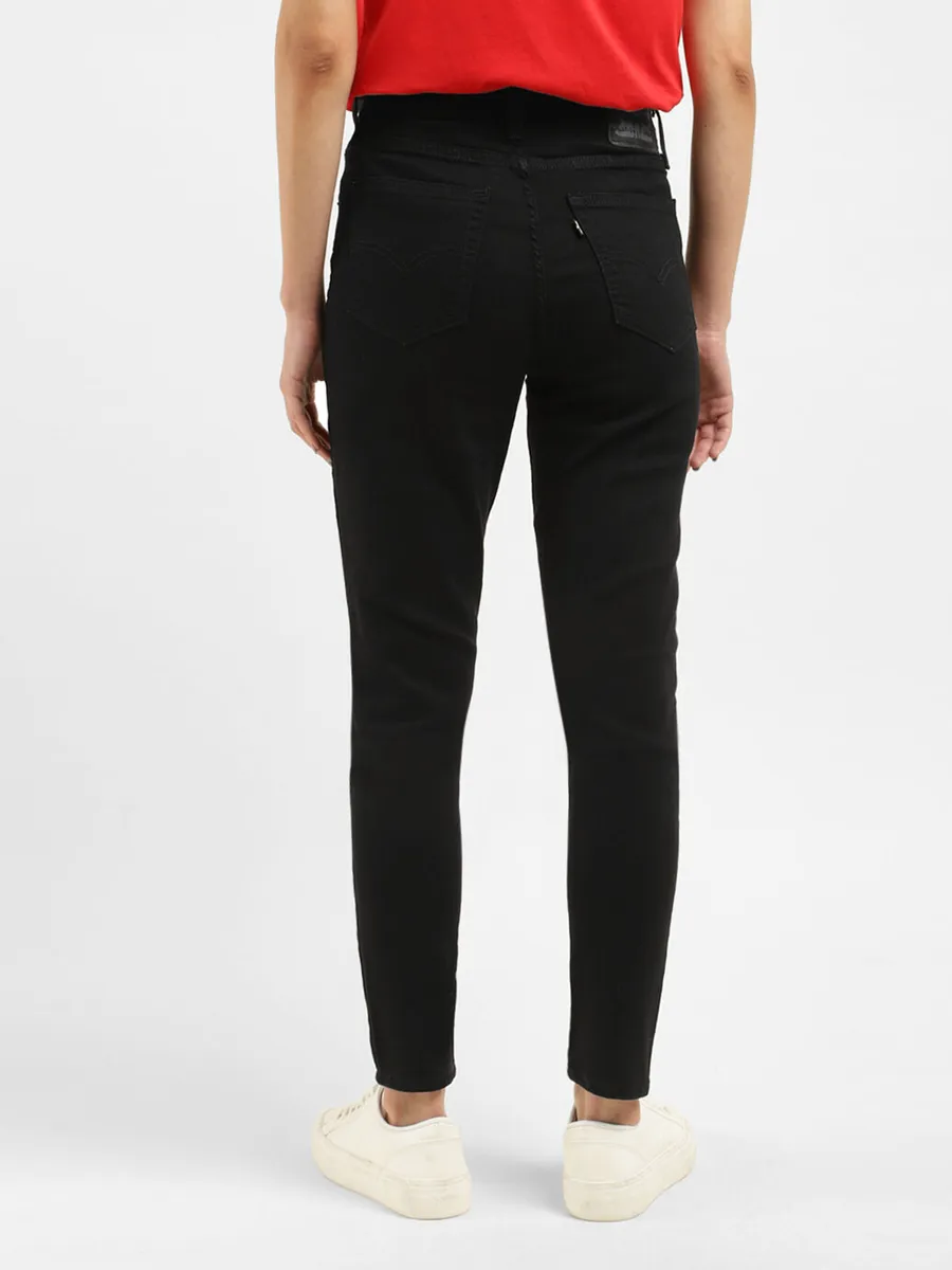 Levis black solid 721 high rise skinny