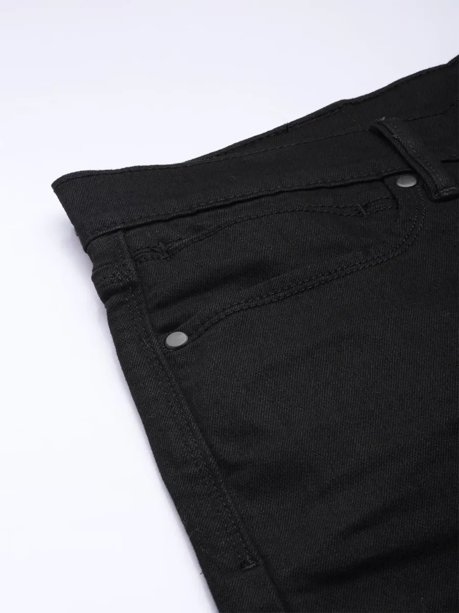 Levis black solid redloop 511 slim fit jeans
