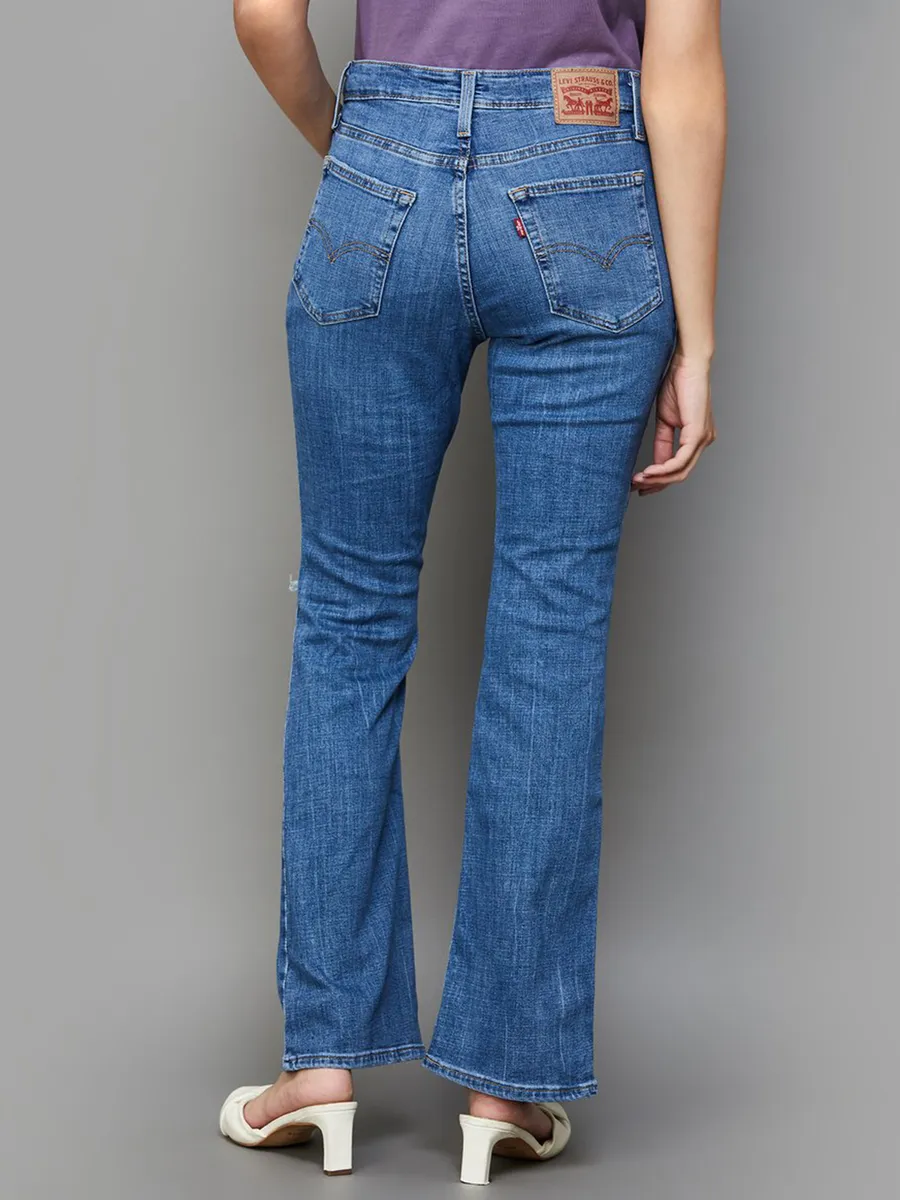 LEVIS blue ripped boot cut jeans