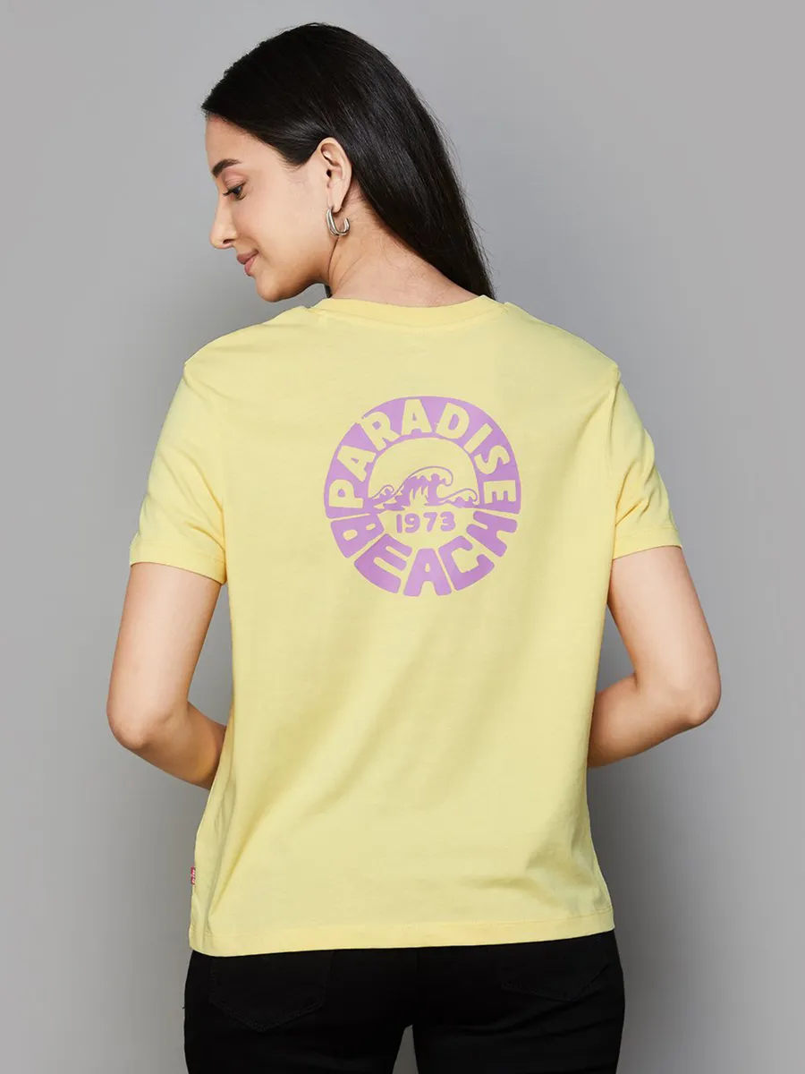 Levis t shirt yellow clearance