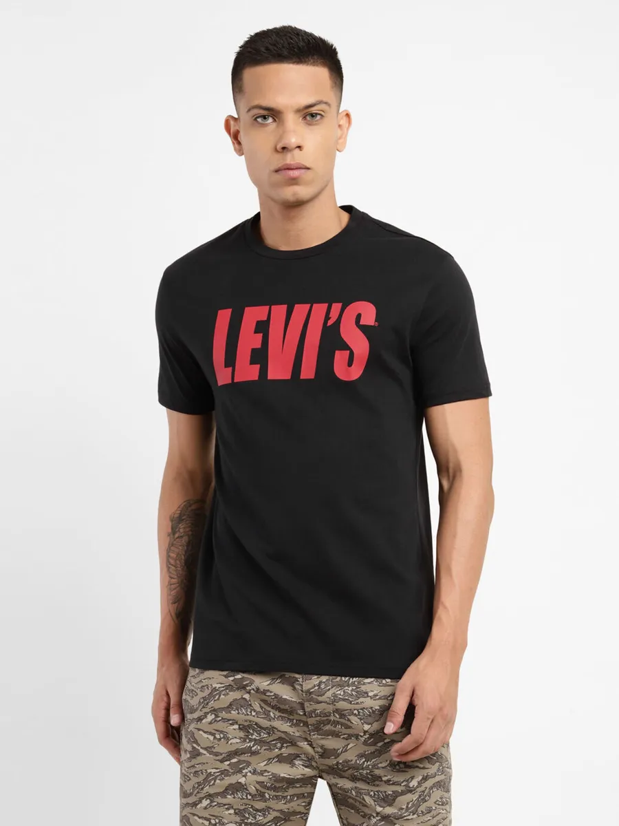 Levis cotton black t shirt