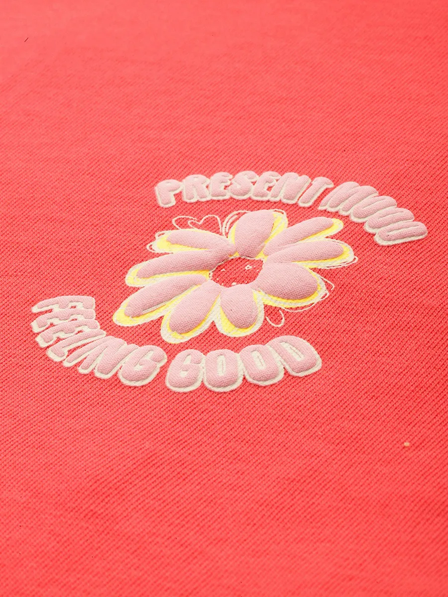LEVIS cotton red printed t-shirt