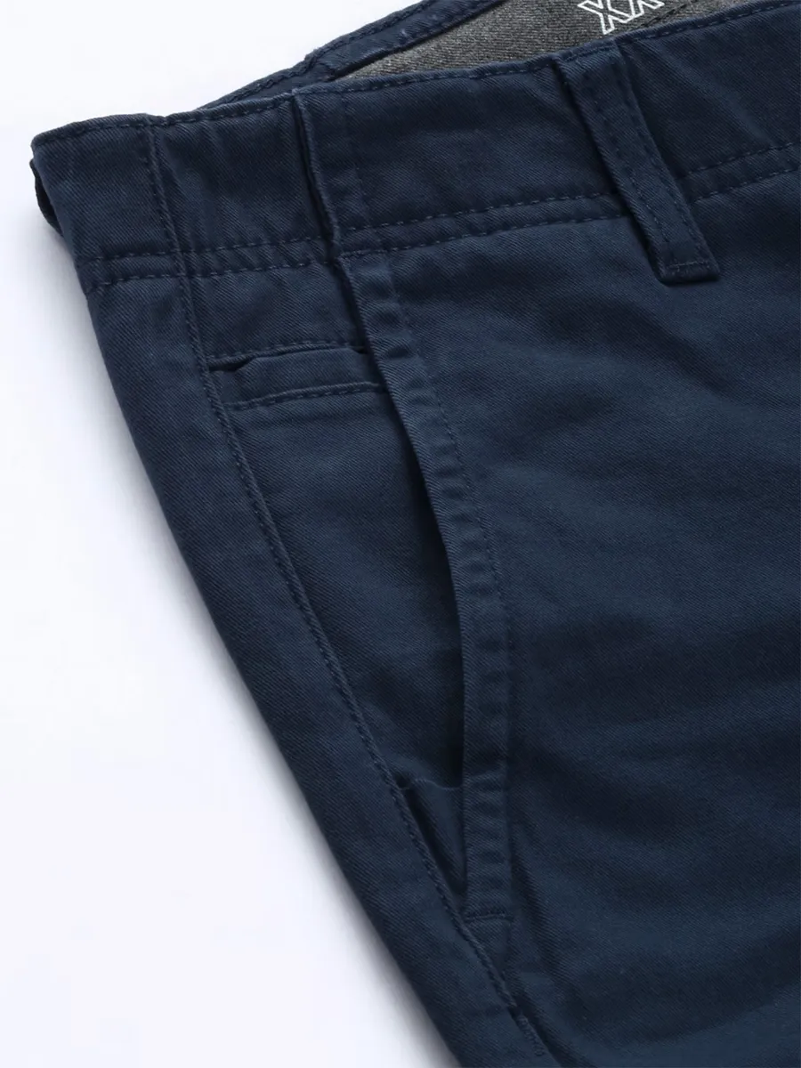 Levis navy cotton trouser in 512 slim taper