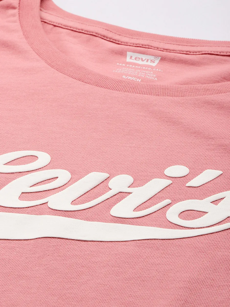 LEVIS onion pink cotton t-shirt