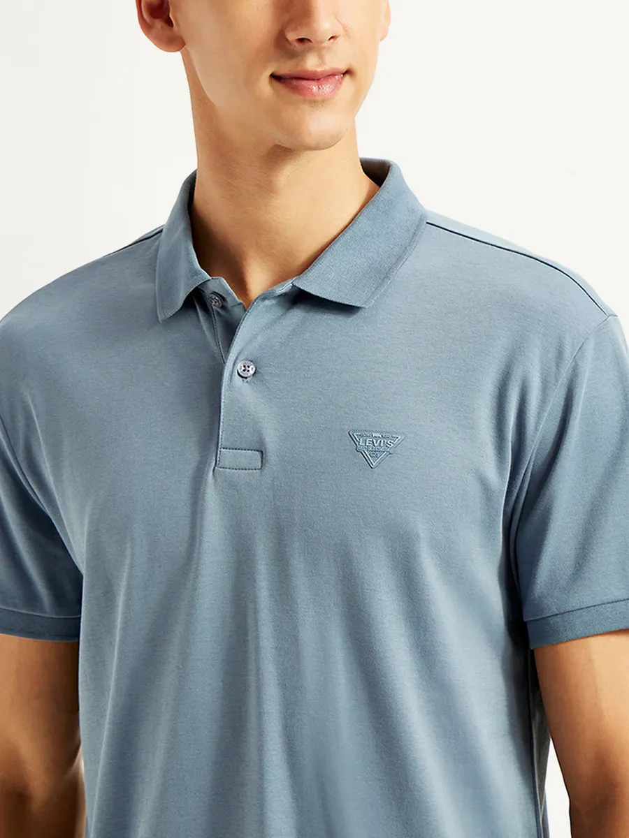 LEVIS powder blue slim fit polo t-shirt