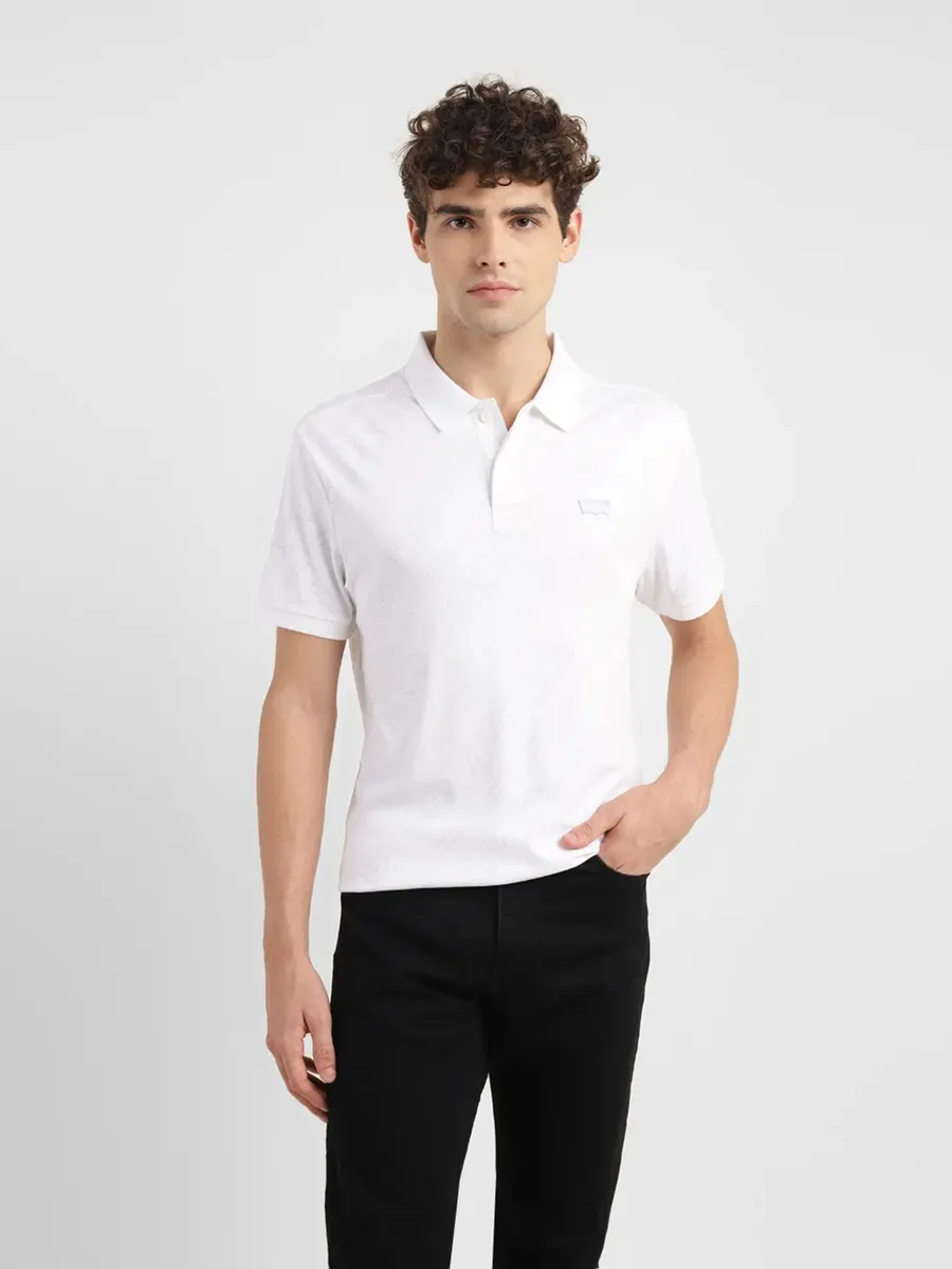 Levis printed white polo t-shirt