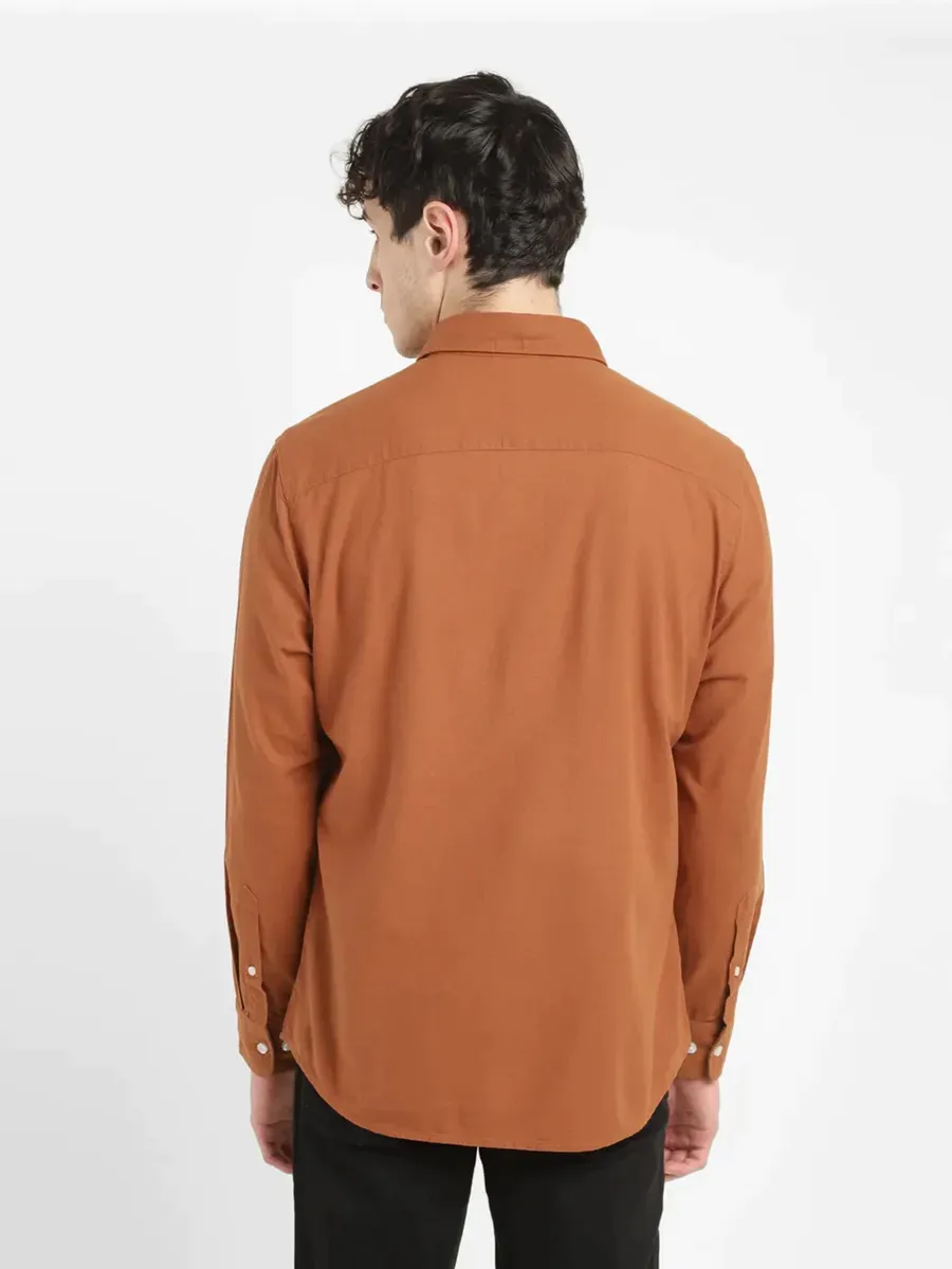 Levis rust orange plain shirt