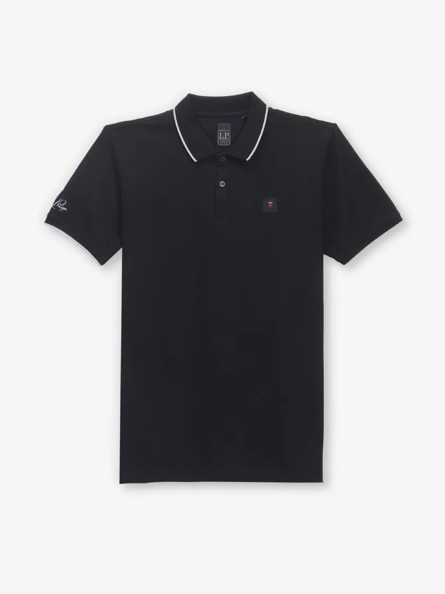 LOUIS PHILIPPE cotton black t-shirt for men