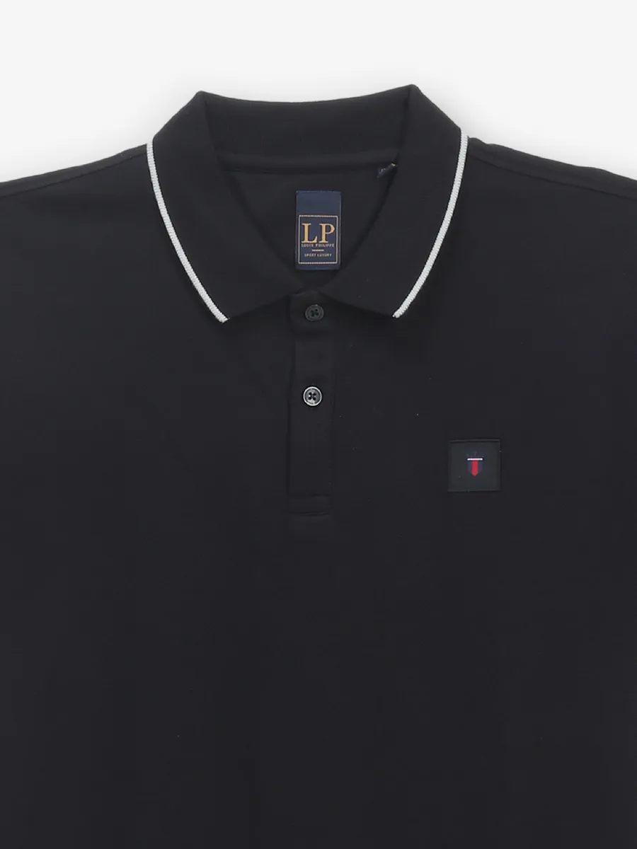 LOUIS PHILIPPE cotton black t-shirt for men