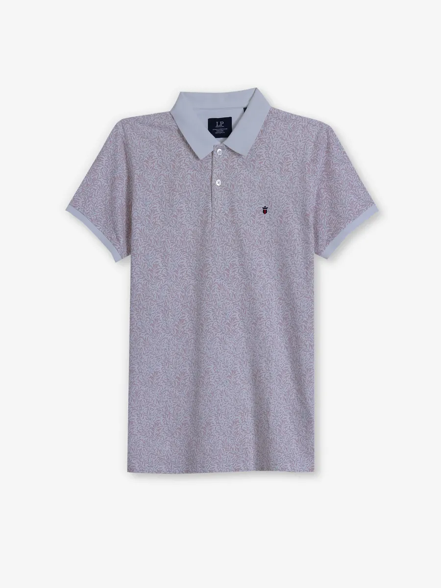 LOUIS PHILIPPE printed white t-shirt in cotton