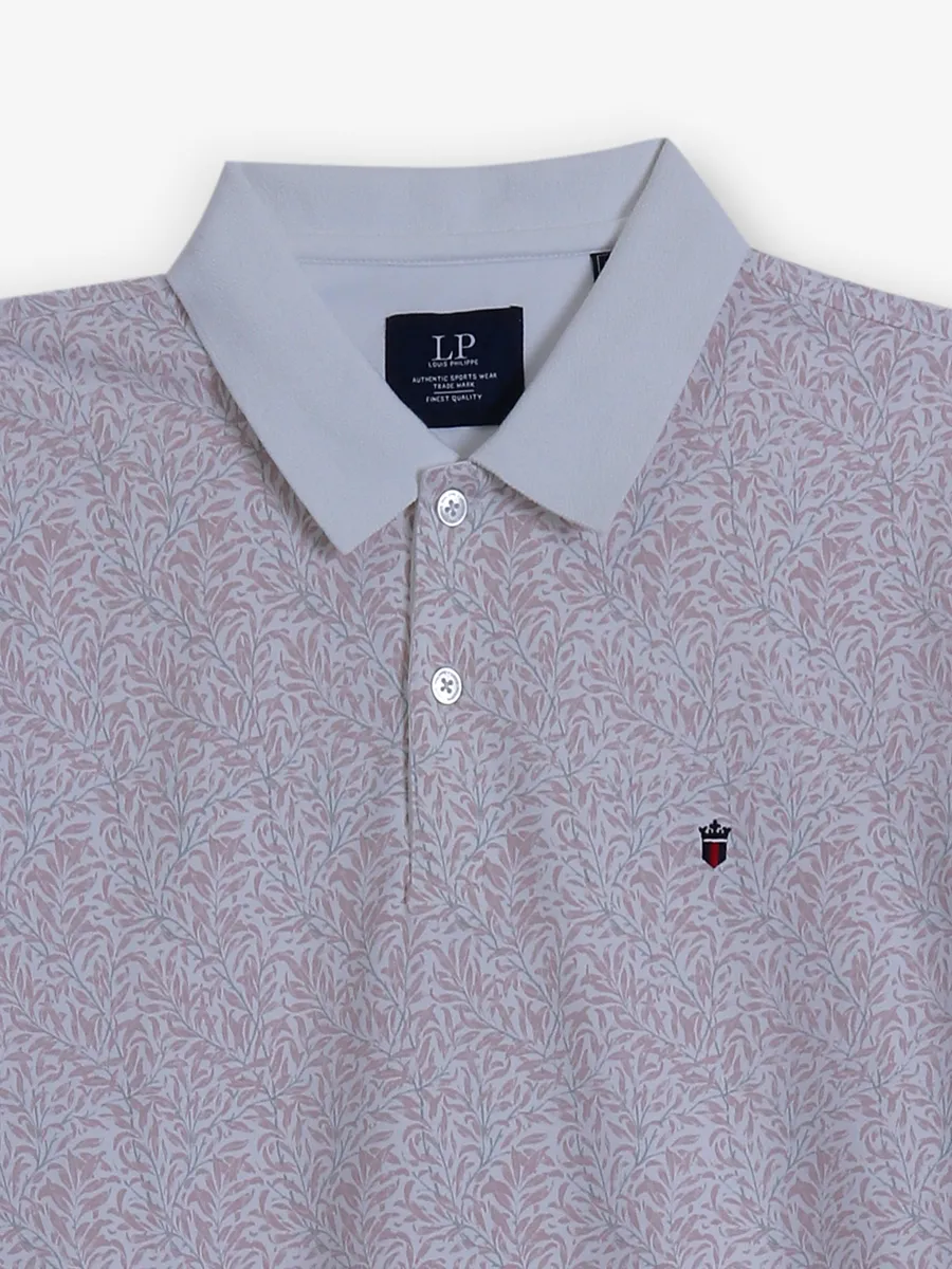LOUIS PHILIPPE printed white t-shirt in cotton