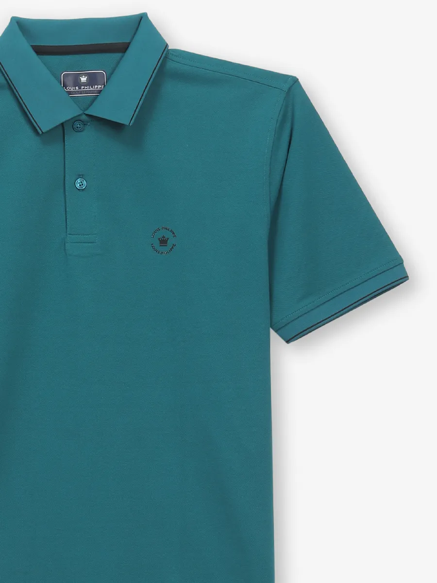 LOUIS PHILIPPE rama green cotton t-shirt