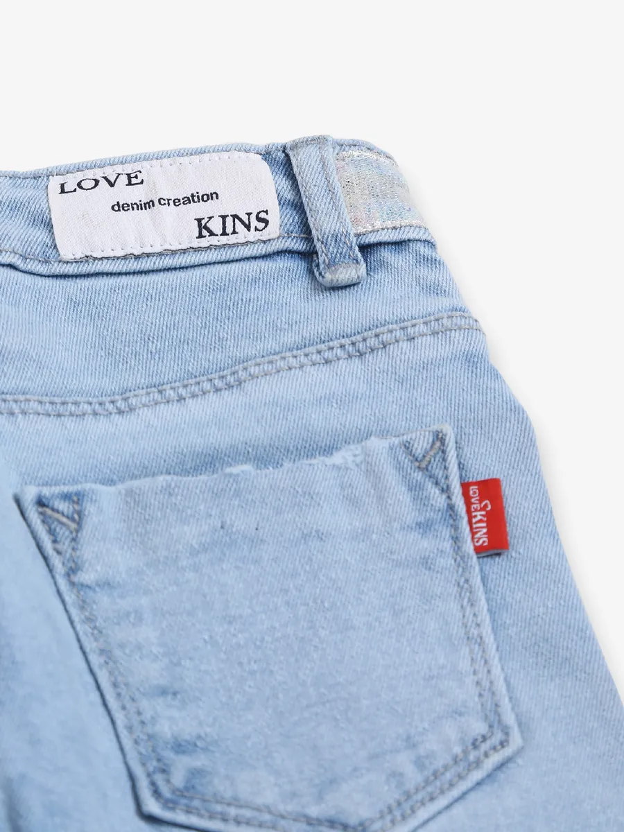 Lovekins sky blue denim ripped jeans
