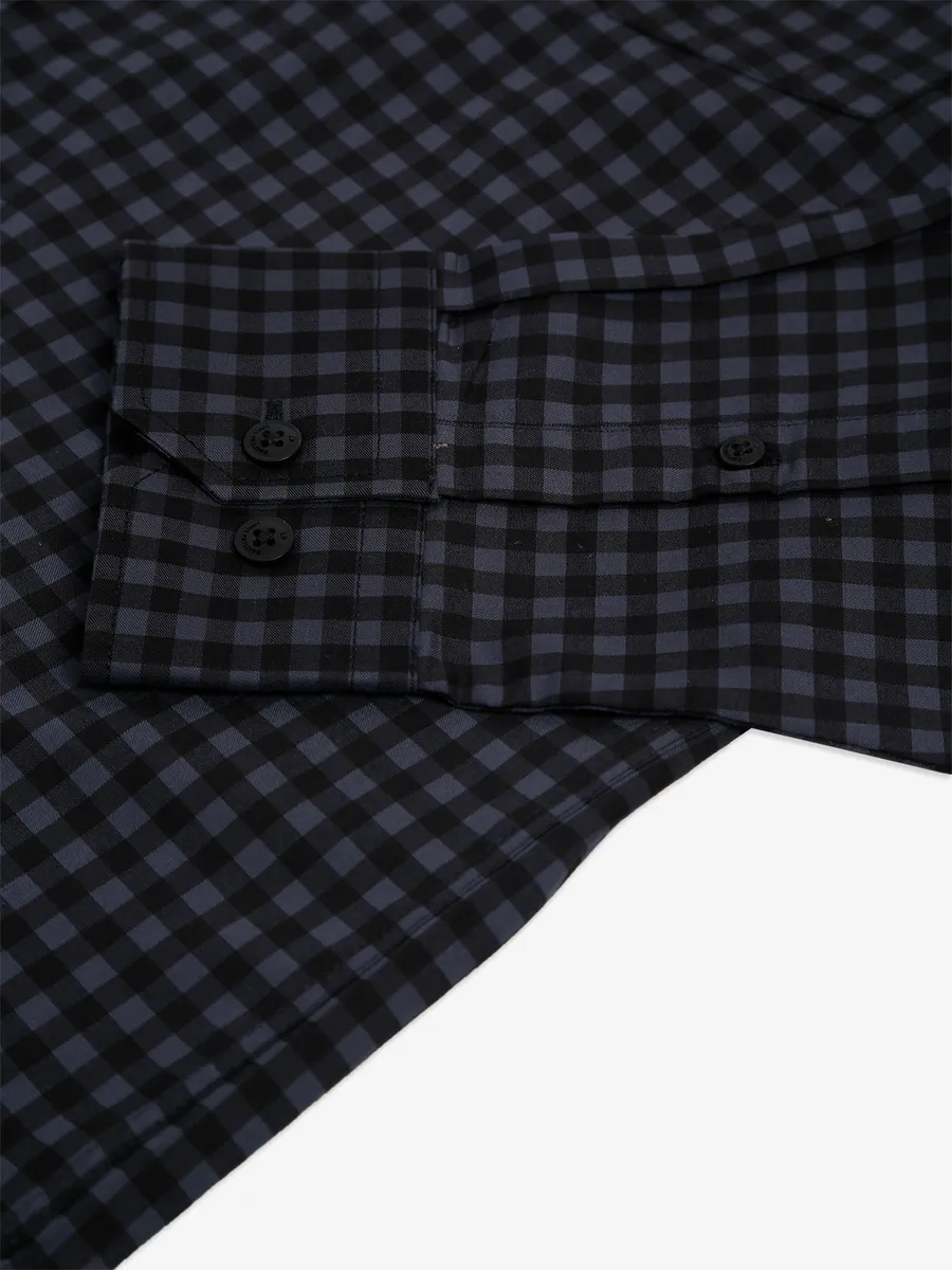 LP black checks slim fit shirt
