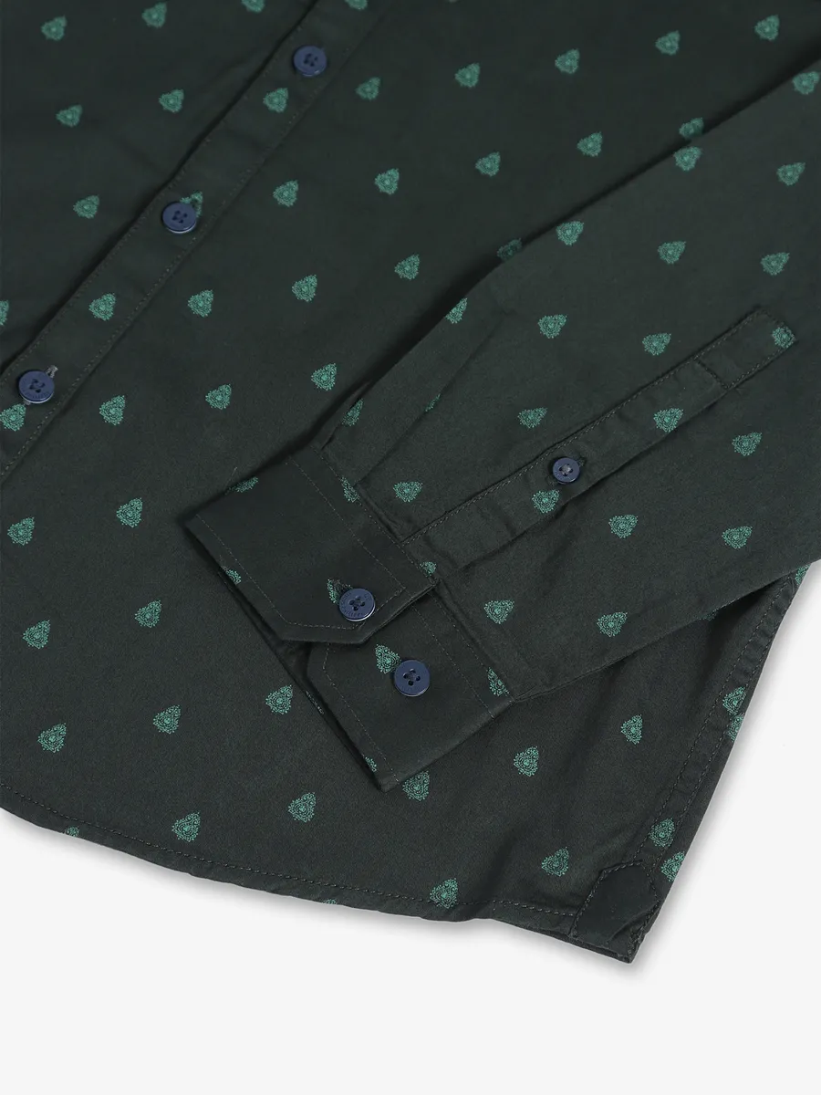 LP dark green printed shirt