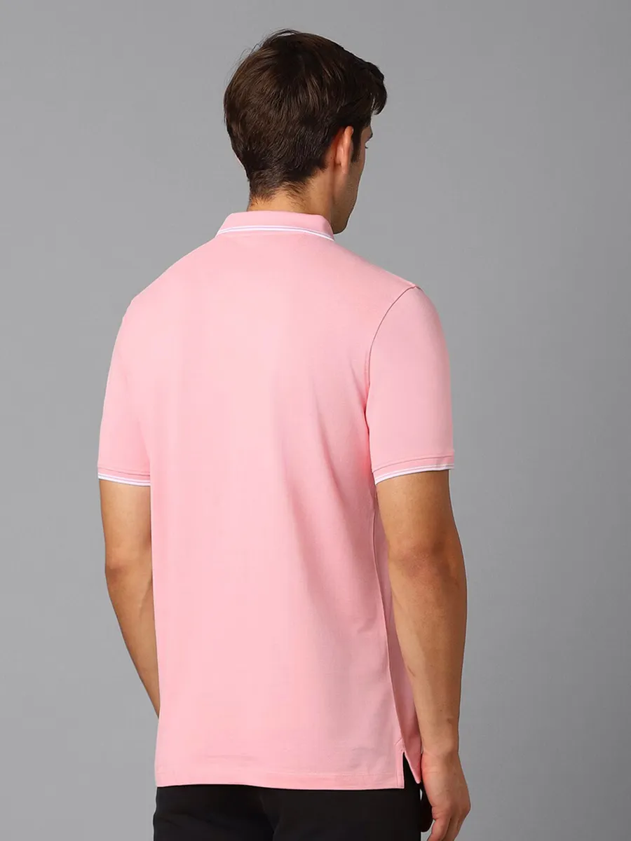 LP pink plain cotton t-shirt