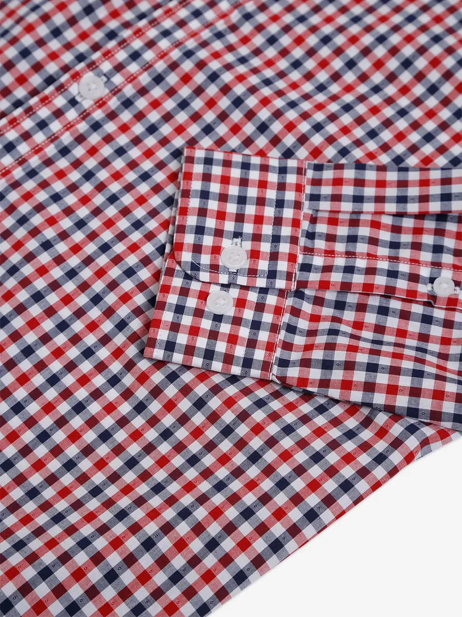 LP red and navy checks cotton shirt