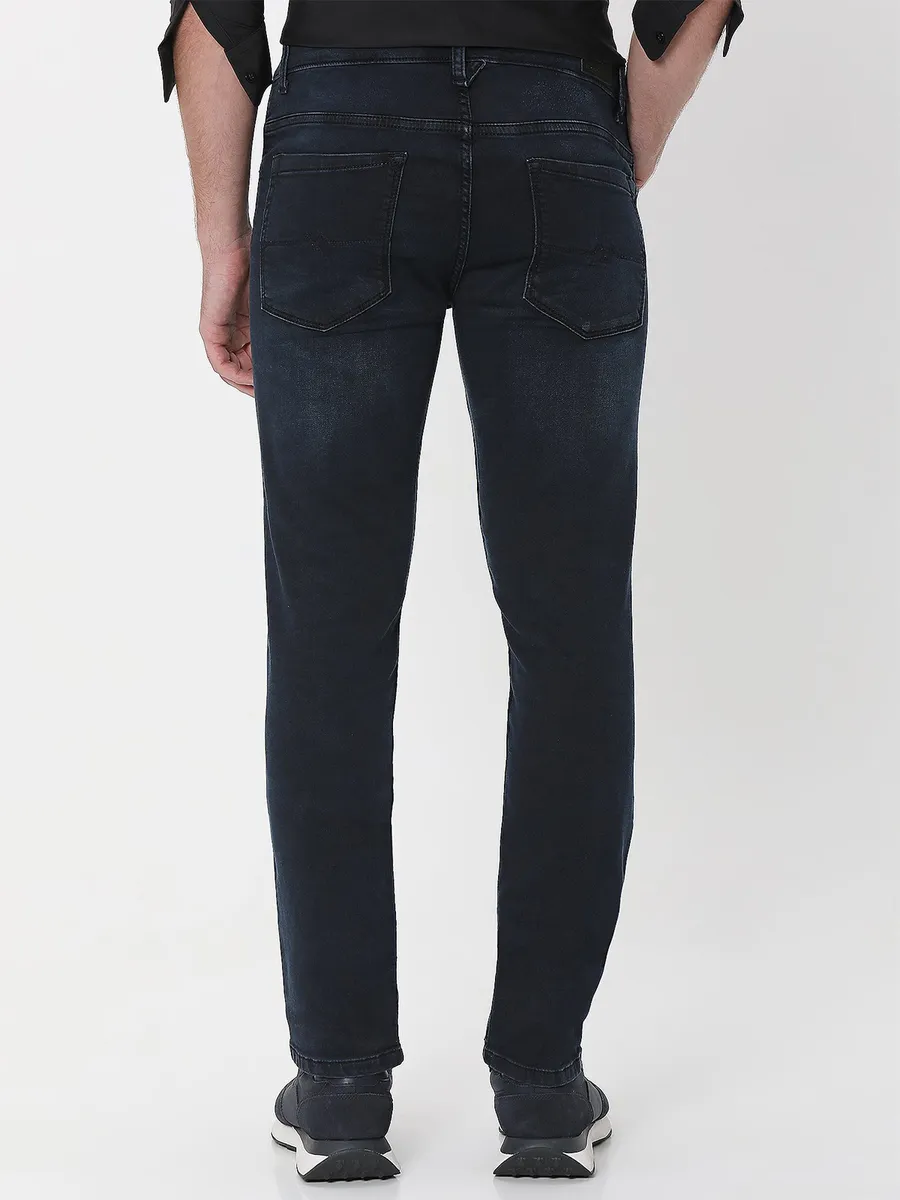 MUFTI black washed super slim fit jeans