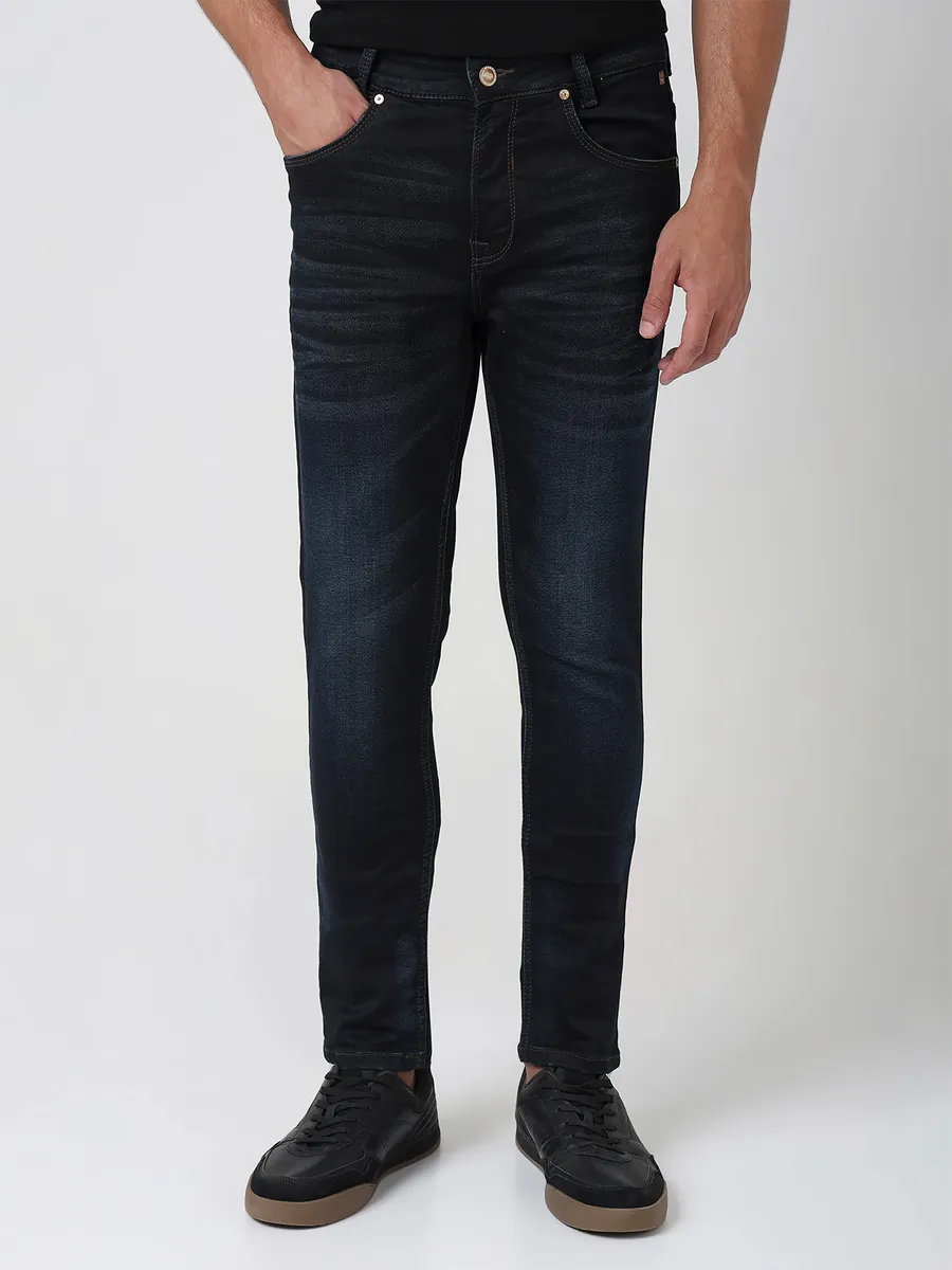 MUFTI dark blue super skinny fit jeans