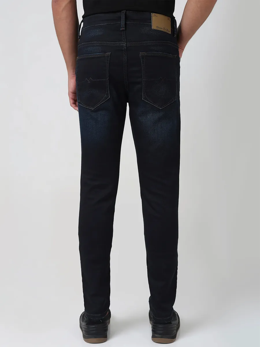 MUFTI dark blue super skinny fit jeans