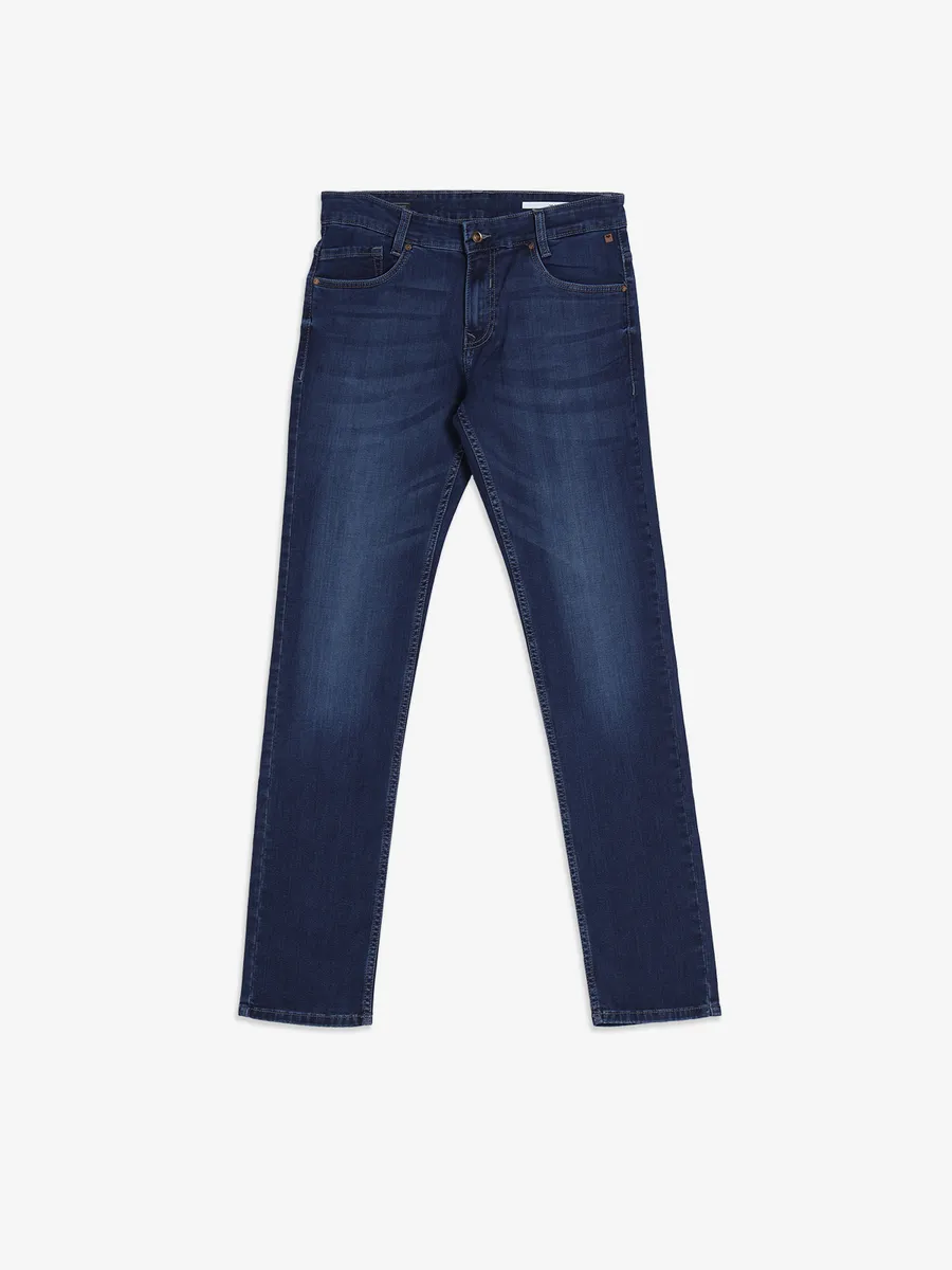 MUFTI navy narrow washed jeans