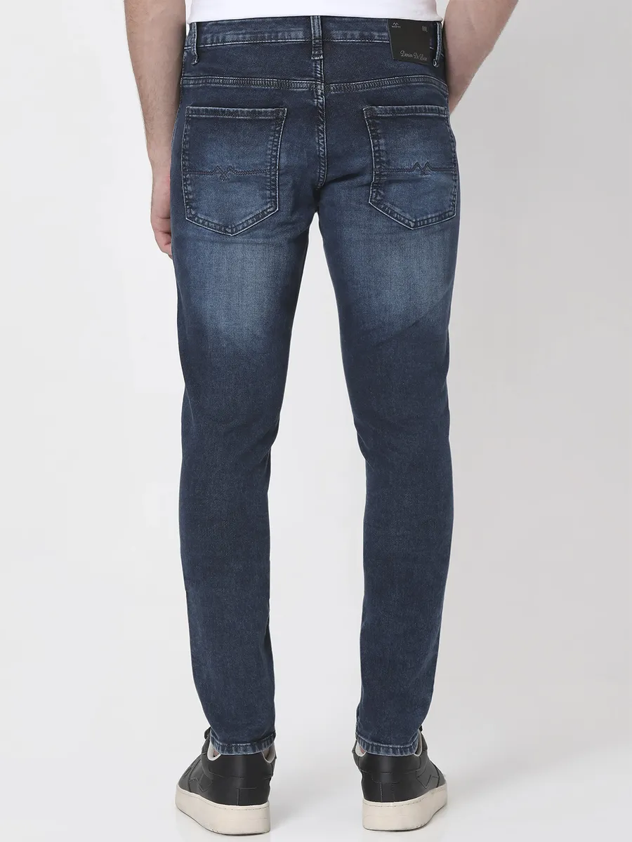 MUFTI navy washed super skinny fit jeans