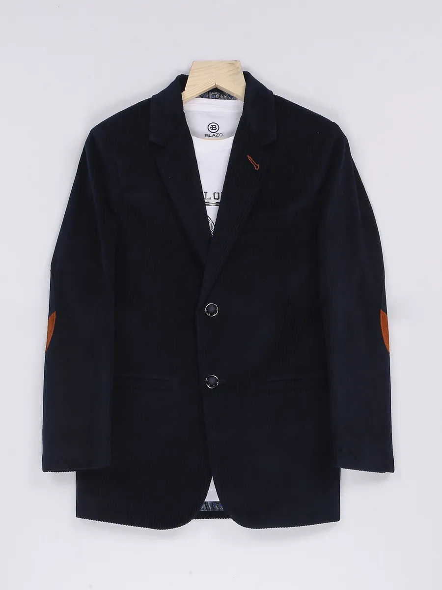 Navy corduroy blazer