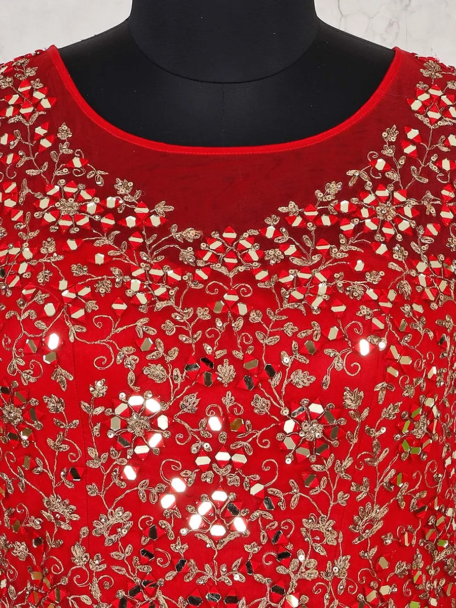 Net red designer party wear gown