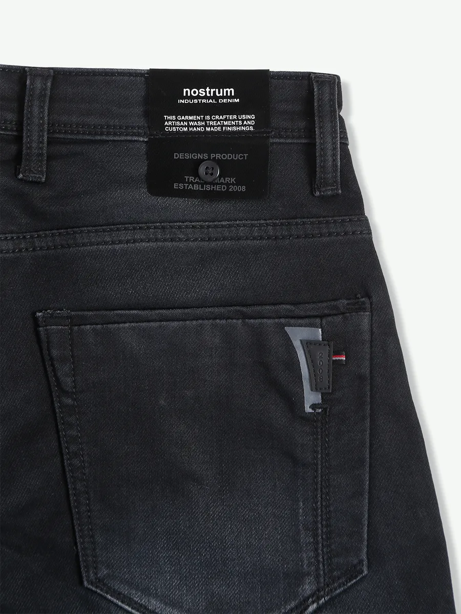 Nostrum black slim fit washed jeans