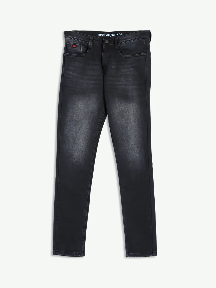 Nostrum slim fit washed jeans in black