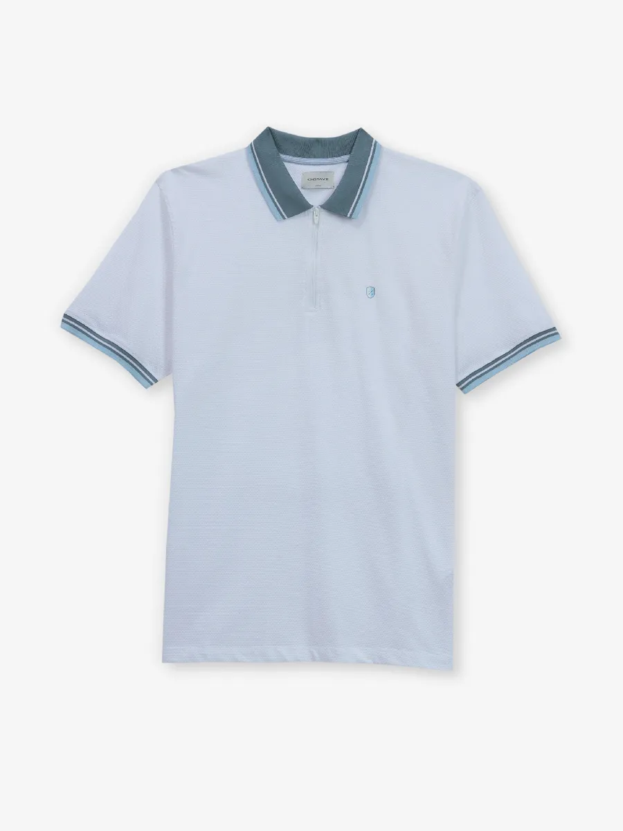 OCTAVE plain white cotton t-shirt