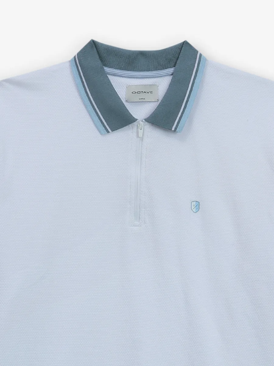 OCTAVE plain white cotton t-shirt