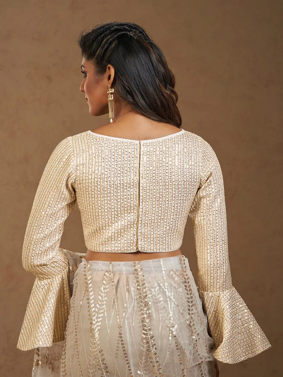 Off white georgette blouse