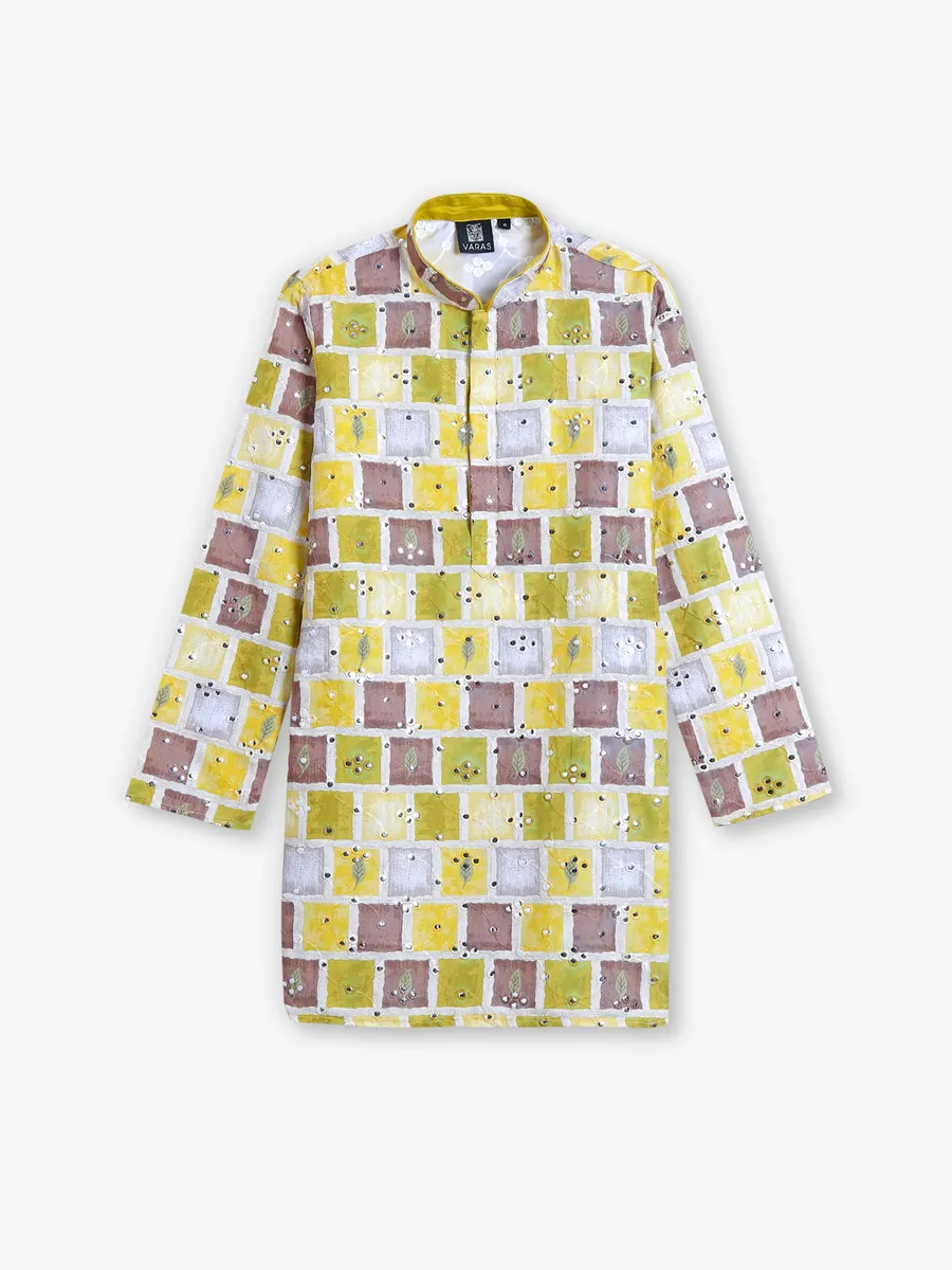 Offwhite kurta pajama for festiveG3BKS2386 United States