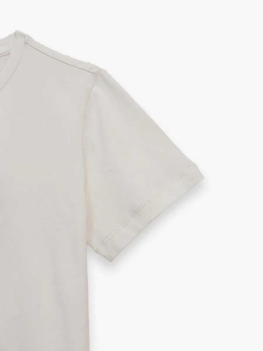 ONLY off-white brand name cotton t-shirt