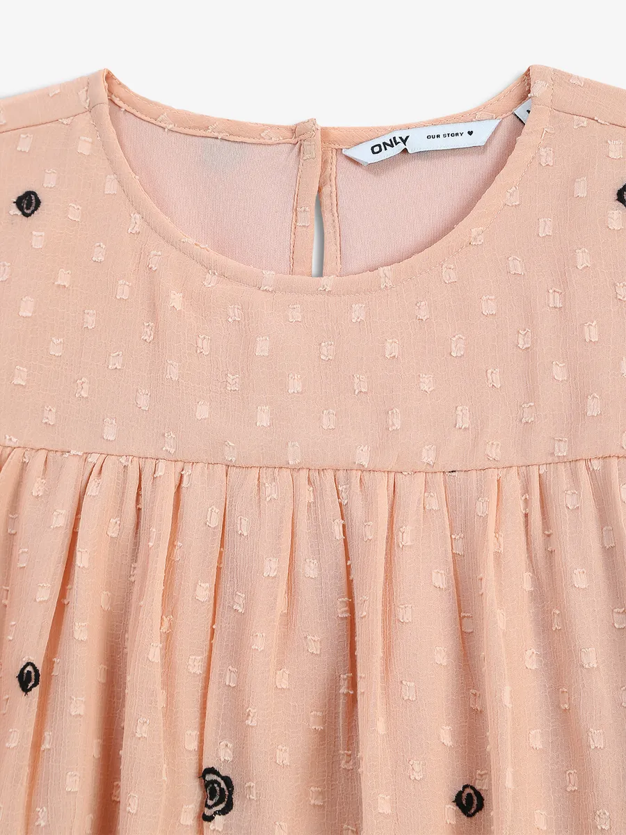 ONLY peach texture top