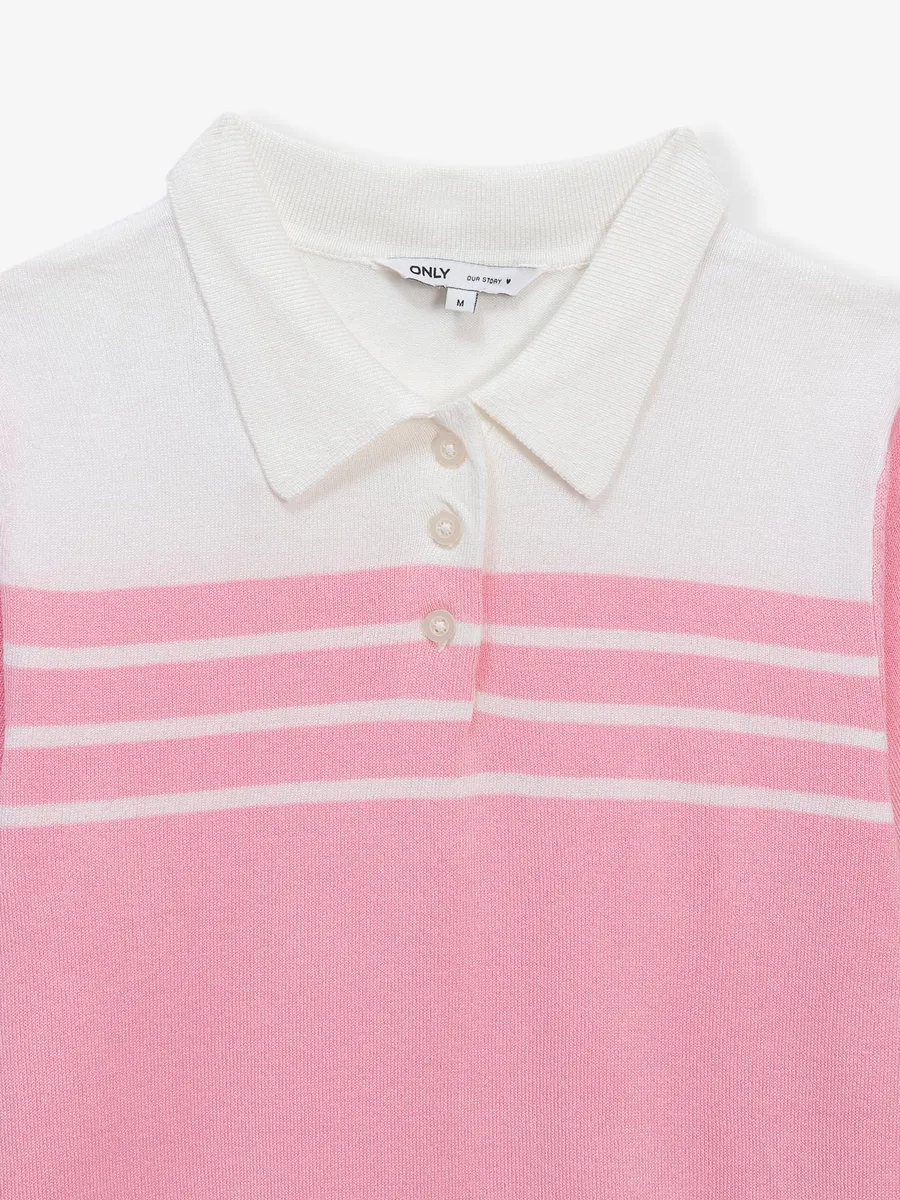 ONLY printed pink knitted top